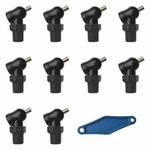 LOC-LINE 79093-BLK Nozzle XR Style 0.160 Inch Diameter PK10 | AH7QAW 36XP74