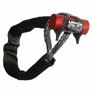 LOCKJAW 15-043810 Synthetic Shackle, 7/16 Inch Size Shackle Dia, 10 Inch Size Bow Width, 14 | CR9QVB 56FR65