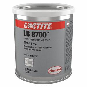 LOCTITE 1114937 General Purpose Anti-Seize, 8 lb Container Size, Can, Non-Metallic, Molybdenum, LB 8700 | CR9RBJ 45MY51