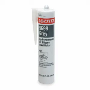 LOCTITE 135270 Gasket Maker, Si 5699, 10.14 Fl Oz, Cartridge, Gray, Oil Resistant | CR9RBX 2PAC8