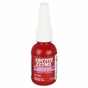 LOCTITE 135333 Low-Strength Threadlocker, 222MS, Purple, Meets Mil Spec, 0.34 fl oz, Bottle, 1 EA | CR9QYZ 5E212