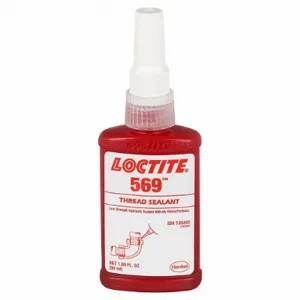 LOCTITE 135492 Pipe Thread Sealant, 569, 1.7 fl oz, Bottle, Brown, Vibration Resistant | CR9RDA 4KM18