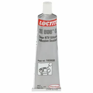 LOCTITE 160809 Gasket Sealant, SI 595, 2.71 fl oz, Tube, Clear, Food and Beverage Processing | CR9RDY 3KMY7