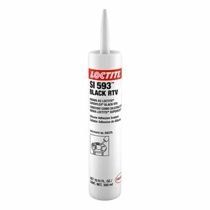 LOCTITE 193997 Silicone Sealant, Si 593, Black, 10 Oz, Cartridge, 300% Or Less Elongation Range | CR9QZK 804HT6