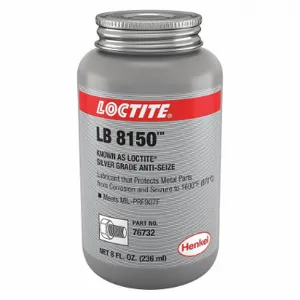 LOCTITE 199012 General Purpose Anti-Seize, 8 oz Container Size, Brush-Top Can, Aluminum, Graphite | CR9RAK 4KM46