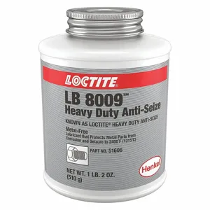 LOCTITE 209758 Heavy Duty Anti-Seize, 18 oz Container Size, Can, Non-Metallic, Graphite, LB 8009 | CR9RBM 3JDN2