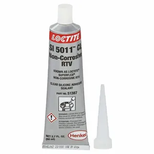 LOCTITE 234323 Silicone Sealant, Si 5011 Cl, Clear, 3 Oz, Cartridge, 301% To 500% Elongation Range | CR9QZJ 19TT93