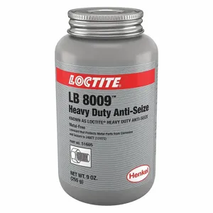 LOCTITE 234347 Heavy Duty Anti-Seize, 9 oz Container Size, Brush-Top Can, Non-Metallic, Graphite, LB 8009 | CR9RAQ 4KM74