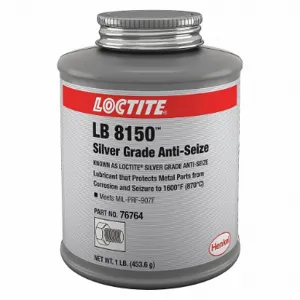 LOCTITE 235005 General Purpose Anti-Seize, 1 lb Container Size, Brush-Top Can, Aluminum, Graphite | CR9RAC 45MY41