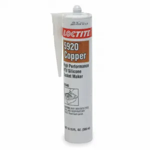 LOCTITE 235479 Gasket Maker, Si 5920, 10.14 Fl Oz, Cartridge, Copper, High-Temp Resistant | CR9RCB 2PAD1