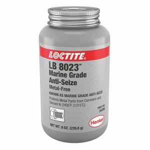 LOCTITE 299175 Marine Grade Anti-Seize, 8 oz Container Size, Brush-Top Can, Non-Metallic, No Additives | CR9RAU 3KE63