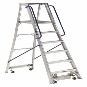 LOUISVILLE AP5006 Platform Stepladder, 7 Ft. 7 Inch Ladder Height, 5 Ft. 8 Inch Platform Height | CH6NHX 33J695