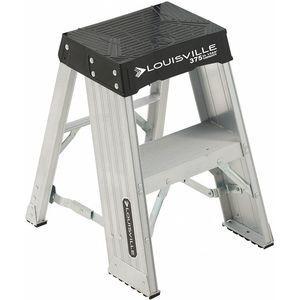 LOUISVILLE AY8002 Folding Step, 24 Inch Overall Height, 375 Lbs. Load Capacity, Number of Steps 2 | CD3WZV 415J15