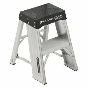 LOUISVILLE AY8002 Folding Step, 24 Inch Overall Height, 375 Lbs. Load Capacity, Number of Steps 2 | CD3WZV 415J15