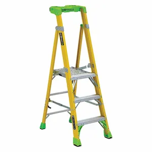 LOUISVILLE FCP1403HD Platform Stepladder, 6 ft 2 Inch Lengthadder Height, 2 ft 10 Inch Size Platform Height | CR9RGQ 60FV33