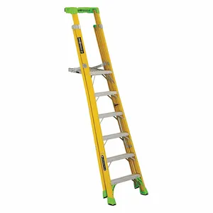 LOUISVILLE FCP1406HD Platform Stepladder, 9 ft 3 Inch Lengthadder Height, 5 ft 8 Inch Size Platform Height | CR9RGN 60FV35