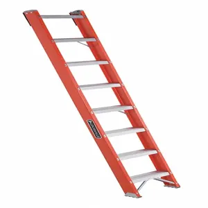 LOUISVILLE FH1008 Straight Ladder, 8 Ft. Length, 300 Lbs. Load Capacity, Fiberglass | CH6PFK 33J717