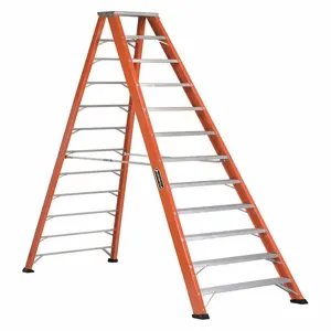 LOUISVILLE FS1312HD Stepladder, 12 Ft. Length, 375 Lbs. Load Capacity, Fiberglass | CH6PJR 33J684