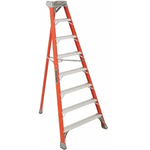 LOUISVILLE FT1508 Tripod Stepladder, 8 Feet Height, 300 Lbs Load Capacity, Fiberglass | CD3YLL 406F64