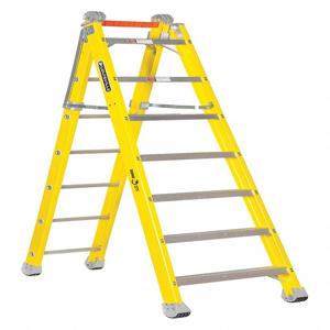 LOUISVILLE FXC1207 Multipurpose Ladder, 7 Ft. Length, 375 Lbs. Load Capacity, Fiberglass | CH6PKB 48RT30