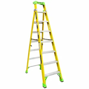 LOUISVILLE FXS1408HD Stepladder, 8 ft Lengthadder Height, 7 Steps, 375 lb, 48 Inch Size Base Spread | CR9RHF 52YX54