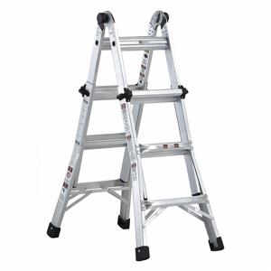 LOUISVILLE L-2098-13 Multipurpose Ladder, 11 Ft Extended Ladder Ht, 3 To 5 Ft, 1 To 2 Ft, 300 Lb Load Capacity | CR9RGJ 48RT32