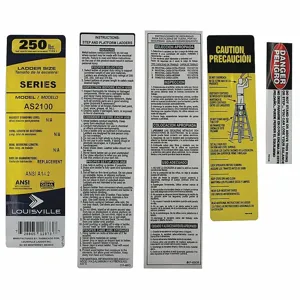 LOUISVILLE PK-AS2100 Label Kit | CJ2QWH 42DV55