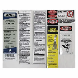 LOUISVILLE PK-FS1300HD Label Kit | CJ2QVM 42DV59