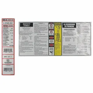 LOUISVILLE PK-L-2346-XX Label Kit | CJ2QVV 42DV72