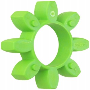 LOVEJOY 68514472262 Jaw Coupling Spider, Polyurethane, Open Center, Curved Jaw | AN7NNK 72262 / CJ 55 SPIDER 64D GREEN