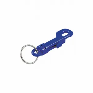 LUCKY LINE PRODUCTS 4FCD8 Plastic Key Clip, Not Load Rated, Plastic, Blue | CR9RLL