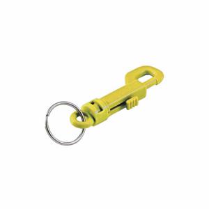 LUCKY LINE PRODUCTS 4FCE1 Plastic Key Clip, Not Load Rated, Plastic, Neon Yellow | CR9RLM