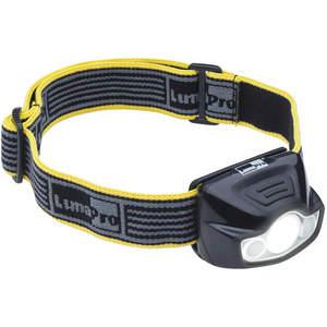 LUMAPRO 49XX93 LED-Stirnlampe. 120 Lumen Leistung, Schwarz, Kunststoff | AX3MXE