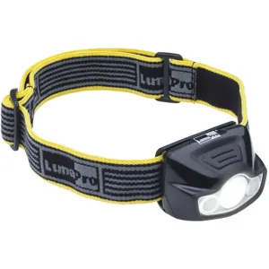 LUMAPRO 49XX93 Led Headlamp. 120 Lumens Output, Black, Plastic | AX3MXE