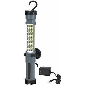 LUMAPRO 52YK80 LED-Akku-Handlampe, 3 Lampenwatt, kabellose Kabellänge, Schwarz/Grau | CD2LLX