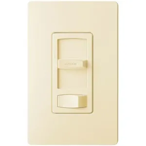 LUTRON CT-103P-IV Lighting Di mmer, Halogen/Incandescent, Hard Wired, 1-Pole, 3-Way, 120 Vac, Ivory | CR9TEF 13M193