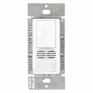 LUTRON MS-B102-WH Occupancy Sensor, Hard Wired, Wall Switch Box | CR9TFM 32JA42