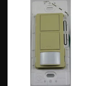 LUTRON MS-OPS6-DDV-IV Wall Switch Box Hard Wired Occupancy Sensor, 900 sq. ft. Passive Infrared, Ivory | CD2KNU 19YH55