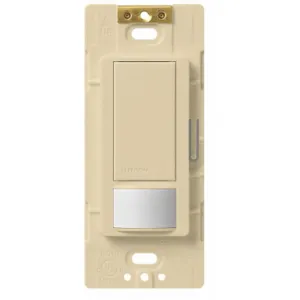 LUTRON MS-OPS6M2-DV-IV Wall Switch Box Occupancy Sensor, 900 Sq. Feet Passive Infrared, Ivory | CD3KDJ 36N229