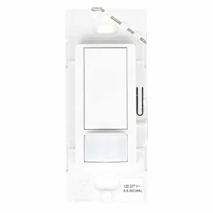 LUTRON MS-OPS6M2-DV-WH Wall Switch Box Occupancy Sensor, 900 Sq. Feet Passive Infrared, White | CD3KDH 36N228