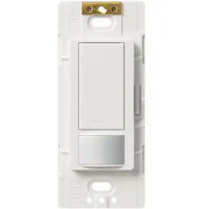 LUTRON MS-OPS6M2-DV-WH Wall Switch Box Occupancy Sensor, 900 Sq. Feet Passive Infrared, White | CD3KDH 36N228