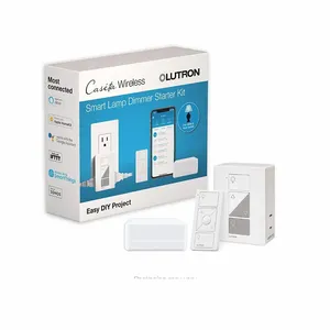 LUTRON P-BDG-PKG1P Lamp Dimming Smart Plug Kit, CFL/Halogen/Incandescent/LED, Wireless RF, 120V AC | CN2TPN MRF2-F6AN-DV-WH / 5PWT2