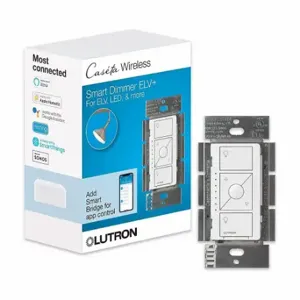 LUTRON PD-5NE-WH Lighting Di mmer, CFL/ELV/Halogen/Incandescent/LED/MLV, Wireless RF, 1-Pole/Multilocation | CR9TCR 784K25