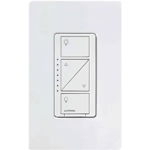 LUTRON PD-6WCL-WH Push Button Wireless Lighting Dimmer, CFL, Halogen, Incandescent | CD3HMA 32JA44