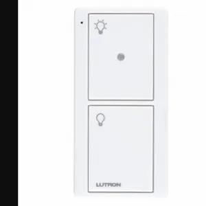 LUTRON PJN-2B-GWH-L01 Wireless Control With NigHeightLight, Wireless RF, 431.0 to 437.0 MHz, 1 Gangs, White | CR9TGG 32JA40