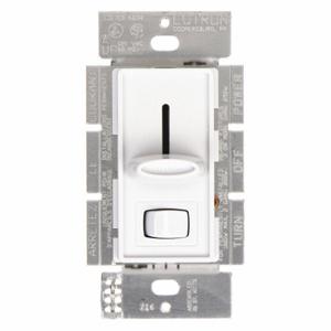 LUTRON S-103PH-WH Lighting Di mmer, Halogen/Incandescent, Hard Wired, 1-Pole, 3-Way, 1 Gangs, 120V AC, White | CR9TED 4LZ74