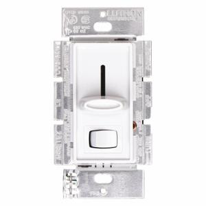 LUTRON S-603P-WH Lighting Di mmer, Halogen/Incandescent, Hard Wired, 1-Pole, 3-Way, 1 Gangs, 120V AC, White | CR9TFA 4V261