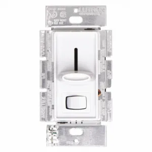 LUTRON SF-103P-WH Lighting Di mmer, 3-Wire Fluorescent/LED, Hard Wired, 1-Pole, 3-Way, 1 Gangs, 120V AC | CR9TCH 5PWK0