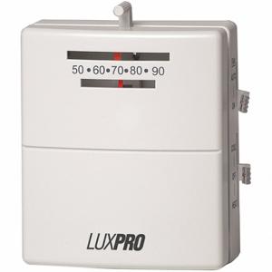 LUX PSM40SA Niederspannungsthermostat, Hydronik-Luftbehandlungsgerät/einstufige Wärmepumpe, Heizen und Kühlen, manuell | CR9TGX 53CV87