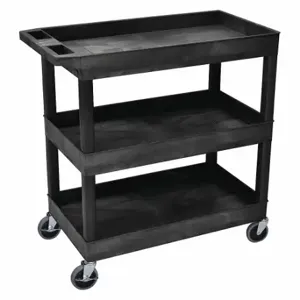 LUXOR EC111-B High Capacity, Tub Shelves Cart | CR9THL 58ZX63